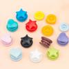 Aeromdale T5 Heart-Shaped Plastic Snap Fasteners, 150 Pieces, White view 2
