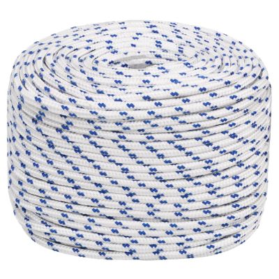 LAPOOH Boat Rope, White, 10 mm x 25 m, Polypropylene, Anchor Line, Fender Line, Mooring Line, Climbing Rope, Swing Rope, Throw Line, Floating Line