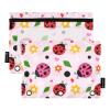 Mnsruu 2-Pack Binder Pouches, Cute Ladybug Pen Bags for Office and School view 1