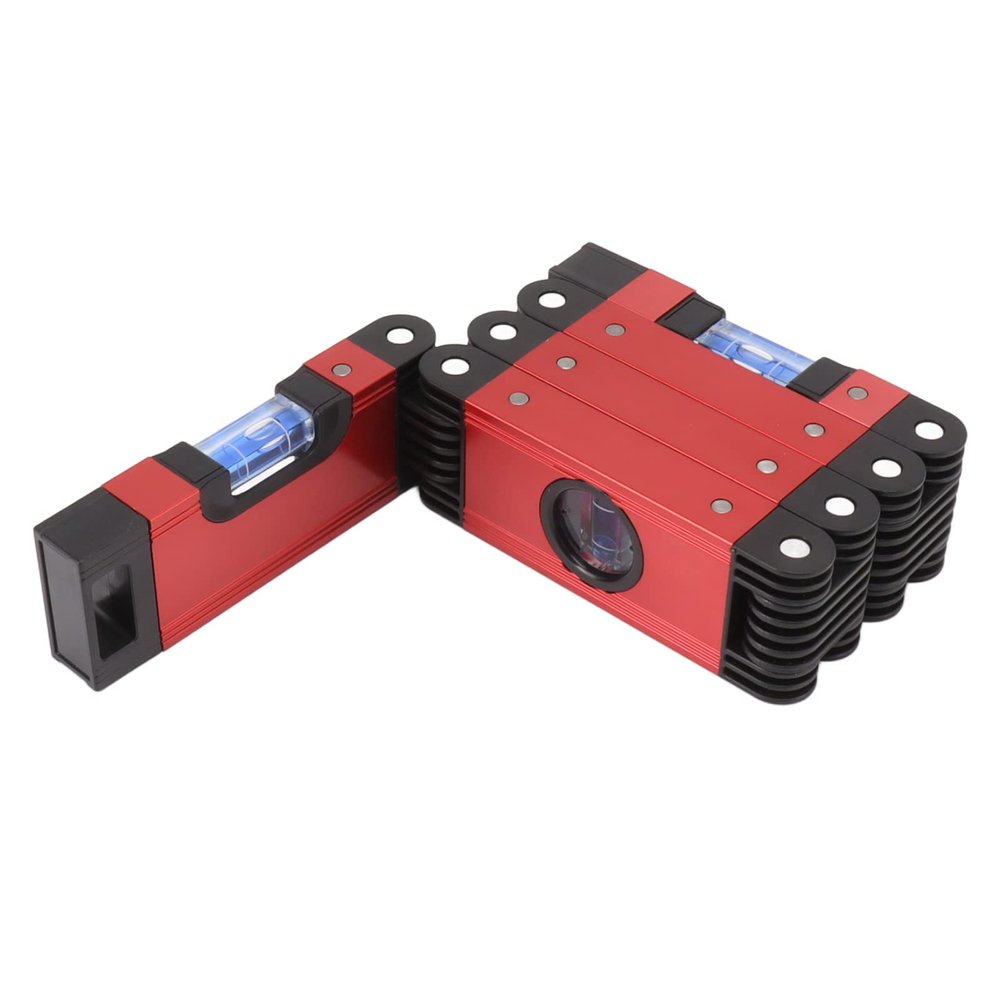 28-Inch Folding Magnetic Level, 5-Section Aluminum Alloy