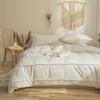 Yaofeiou Vintage Boho 4-Piece Duvet Cover Set, 135 x 200 cm, White view 2