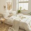 Yaofeiou Vintage Boho 4-Piece Duvet Cover Set, 135 x 200 cm, White view 3