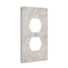 Rose Gold Marble-Style Printed Duplex Outlet Wall Plate view 2