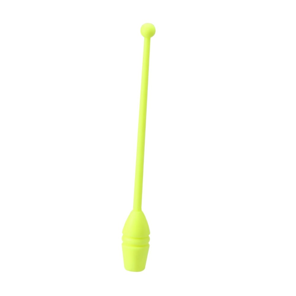 1 Pair of Yellow Rhythmic Gymnastics Sticks for Christmas Parties