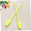 1 Pair of Yellow Rhythmic Gymnastics Sticks for Christmas Parties view 2