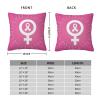 Breast Cancer Awareness Pink Ribbon October Decorative Pillow Cover, Double-Sided Design, 16 x 16 in view 3