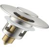 Hibbent Sink Stopper (25–46 mm), Brushed Nickel view 1