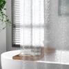 ANAZOZ Semi-Transparent PEVA Shower Curtain, Hexagon Pattern, 180 x 180 cm view 1