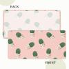 Rectangular Tablecloth with Green Cactus Floral Painting, 5 ft, Elastic Edge view 3