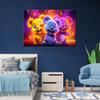 Feeby Koala Wall Art for Children, 30 x 20 cm, 1-Piece Neon AI Multicolor Canvas Print view 2