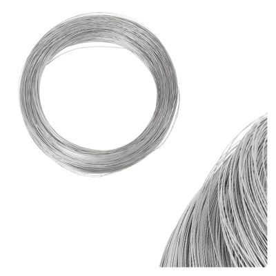 NORAZE 304 Stainless Steel Wire, 0.12 mm Diameter, 1/3/5/10 m Length, Single Bright Steel Wire Cable, Handmade, for DIY (Size: 0.4 mm, Color: 5 Meter)