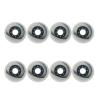 JHKJ 8-Pack Inline Replacement Wheels, 84A, White, 76 mm view 1