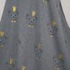 Landhuis Fabrics Alpine Fleece with King Bear, 17.00/m, Gray Melange view 2