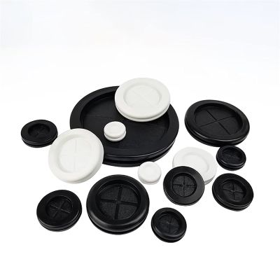 Rubber Blind Plugs, 1/2/5/10-Pack, 8–130 mm, Black, for Electrical Cabinets