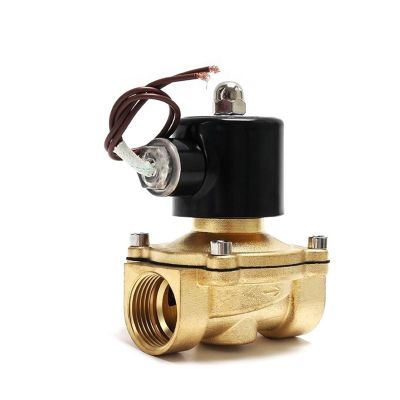 Normally Closed Brass Solenoid Valve, Energized for 24 Hours Without Heat, 220 V AC (Size: 3/4 in, Color: BSP_220VAC)