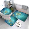 TEMKIN Non-Slip Butterfly Bathroom Rugs, Luxurious Super-Soft Flannel, 3-Piece Set view 2