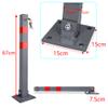 Randaco Set of 2 Folding Parking Barrier Posts, Steel, 3 Keys Each view 4