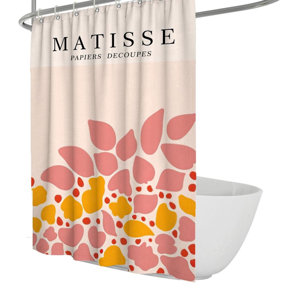 Wewoo Home Farmhouse Henri Matisse Pink Shower Curtain, 300 x 200 cm
