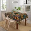 KIROJA Sugar Skulls Print Rectangular Tablecloth, Waterproof and Washable view 4