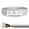 NYM-J 5×1.5 mm², 7.5 m Sheathed Installation Cable, Gray view 1