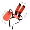 BESPORTBLE Brush Cutter Shoulder Harness, Double-Shoulder Strap, Orange Oxford Fabric view 4