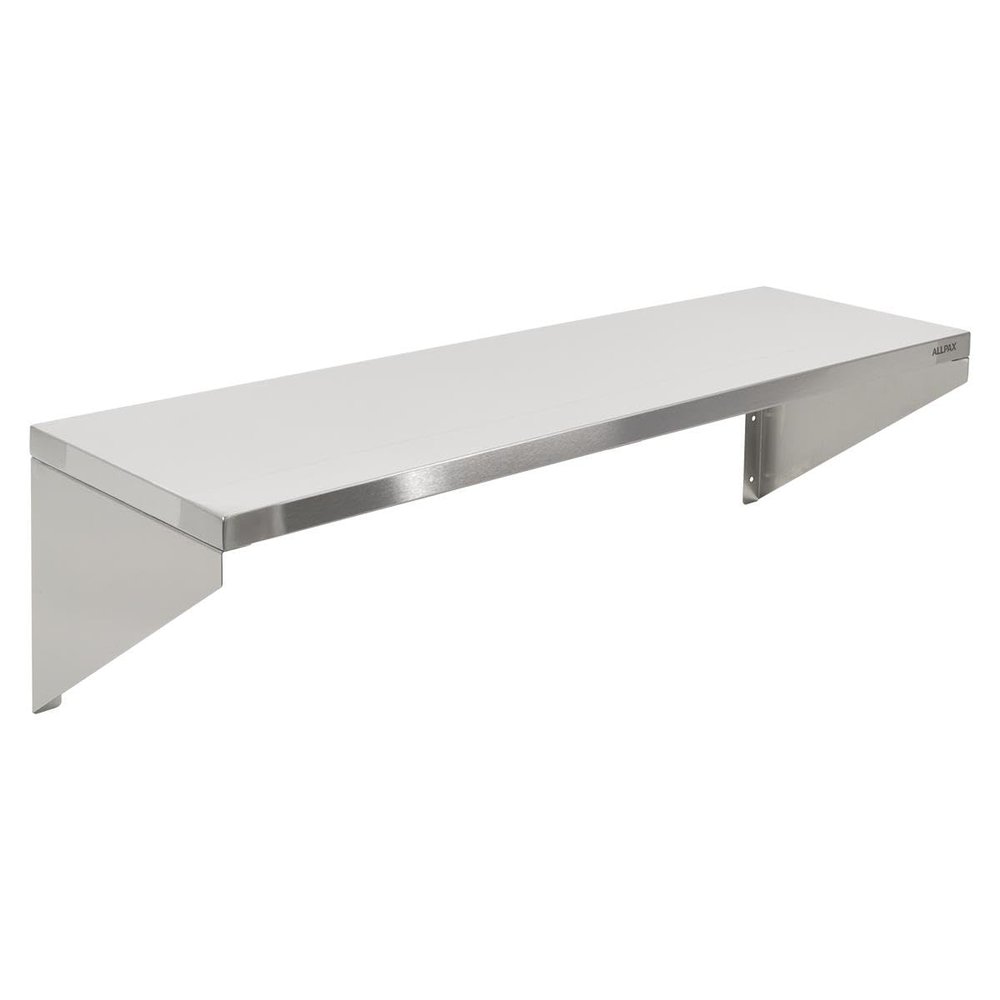 Allpax Stainless Steel Wall Shelf, 120 x 30 cm