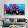 F1 World Champion Car Canvas Wall Art, Abstract Graffiti Poster, 30x40 cm, No Frame view 2