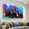 F1 World Champion Car Canvas Wall Art, Abstract Graffiti Poster, 30x40 cm, No Frame view 3