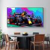 F1 World Champion Car Canvas Wall Art, Abstract Graffiti Poster, 30x40 cm, No Frame view 4