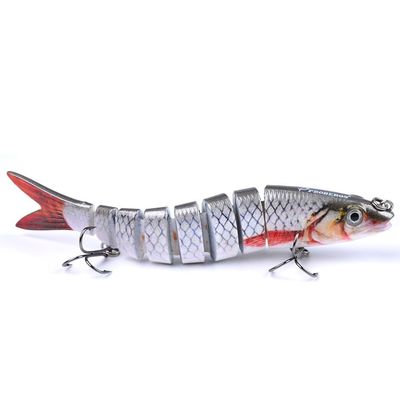 Comcapy 1-Piece Multi-Segment Minnow Fishing Lure, 13.5 cm, 19 g, Color F
