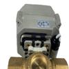 kezhai Dream 1-1/4" DC12-24V Motorized Ball Valve, DN32 Brass 3-Way Valve with Manual Override, CR703 view 3