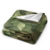 3D-Printed Custom Abstract Military Camouflage Ultra-Soft Microfleece Blanket, Soft Warm Flannel Fleece Throw view 2