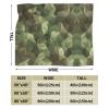 3D-Printed Custom Abstract Military Camouflage Ultra-Soft Microfleece Blanket, Soft Warm Flannel Fleece Throw view 3