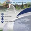 Ezcasch Transparent Tarp with Grommets, 4.3 x 7.6 m, 420 g/m² Waterproof Cover, Customizable up to 8 x 8 m view 3
