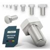 DIN 933 / ISO 4017 Hex Bolt M4 x 20 mm, Steel 8.8, Zinc-Plated, Full Thread (25 pcs.) view 1