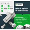 DIN 933 / ISO 4017 Hex Bolt M4 x 20 mm, Steel 8.8, Zinc-Plated, Full Thread (25 pcs.) view 2