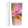 PEIXEN Colorful Aurora Stainless Steel Travel Tumbler with Straw, 590 ml view 1