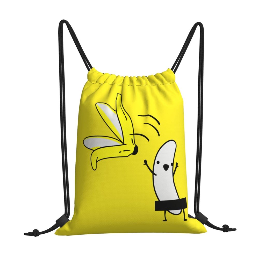 Banana Striptease Drawstring Sports Bag #498