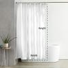 Gualiy Shower Curtain 150 x 200 cm, Black Arrow, Washable, Mold-Resistant, Black and White view 2
