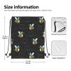 Ballroom Dance Drawstring Gym Sack, Waterproof Beach Bag, Bumble Bees, One Size, #1601 view 4