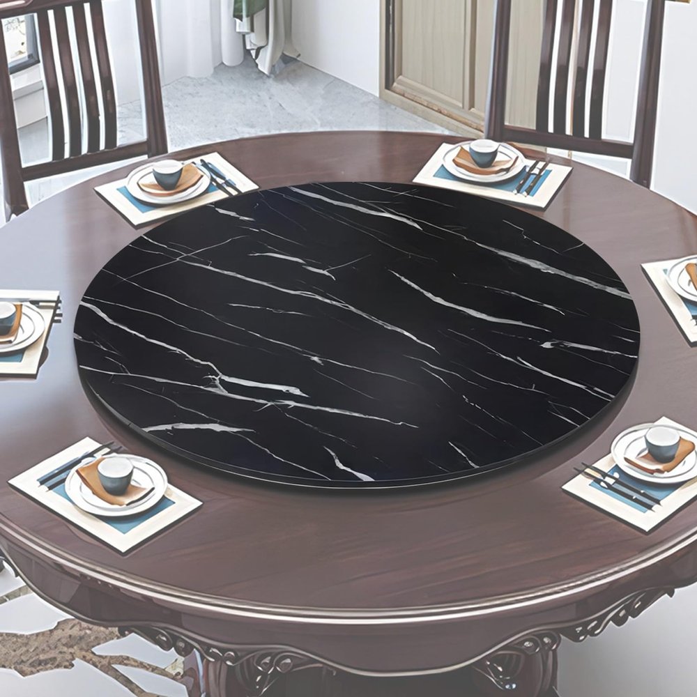 ESOYAWE Round Rotating Dining Tabletop, 50–100 cm, Wooden Lazy Susan