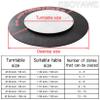 ESOYAWE Round Rotating Dining Tabletop, 50–100 cm, Wooden Lazy Susan view 2