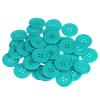 Sourcing Map 100 Blue Flat Round Sewing Buttons, 25 mm view 1