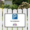 PrintPlanet Personalized Parking Sign with Custom Text - 5 mm PVC Board - Various Sizes - Employee Parking with Logo view 2