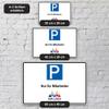 PrintPlanet Personalized Parking Sign with Custom Text - 5 mm PVC Board - Various Sizes - Employee Parking with Logo view 4