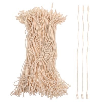 VILLFUL 200-Piece Clothing Label Strings, Hanging Tag Fasteners for Clothing and Crafts