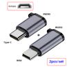 xiwai USB Type-C Male to Micro-USB 2.0 Female Power/Data Adapter, 480 Mbps, 2-Pack view 2