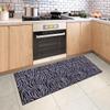 QQrunner Purple and Black Washable Non-Slip Runner Rug, 40 x 300 cm view 4