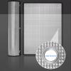 Zlovne 99% UV Protection Window Film, Heat-Reflective Sunshade Film, 8mm Thick Skylight Blackout Privacy Film for Smooth Glass with Suction Cups (40 x 110 cm/16 x 43 in) view 2