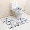 IUBBKI 3-Piece Bathroom Mat Set, Non-Slip, Winter Ski Lift and Fir Tree Design view 2
